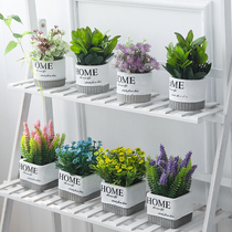 New Nordic living room Lavender home interior simulation green plant fake flower small potted supermarket Meichen decorative ornaments