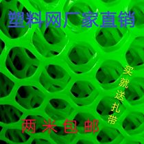  Green plastic flat net Breeding grid Beekeeping Sericulture Fish raising duck raising goose raising chicken fence net Balcony protective net