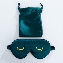 Simple eyelashes silk texture breathable and comfortable satin silk sleep blindfold female blackout lunch break sleep