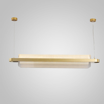 Postmodern minimalist designer Nordic light extravagant table bar Desk Office 1 2 m 1 5 m Restaurant strip chandelier