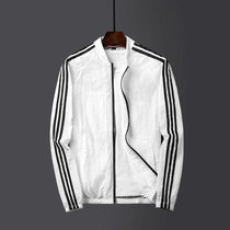 Sunscreen mens ultra-thin breathable Ice Silk 2021 summer mens pine sunscreen clothing mens take-out windbreaker cardigan coat