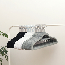 Export European and American single thickened adult flocking hangers 20