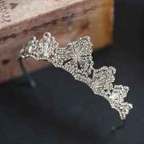 Cute bride vintage alloy bride wedding wedding dress small crown temperament generous simple princess crown