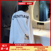 FOG FEAR OF GOD double line ESSENTIALS reflective long sleeve High Street Mens base long sleeve T-shirt autumn