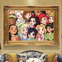 2021 new thread embroidery cross stitch cartoon anime princess large collection hand embroidery childrens bedroom small pieces simple