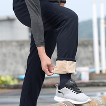 Cotton pants men wear men outside men plus velvet thick winter pants elderly dad pants middle-aged and elderly Northeast cold storage cold protection clothing