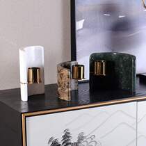  Neoclassical marble light luxury restaurant table Gold Candlestick candle Home romantic Candlelight dinner Candlestick decoration