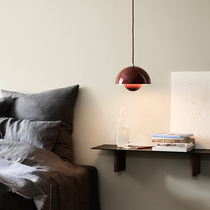 Nordic modern simple ins Dining room chandelier Living room Bedroom study personalized bar light Danish bedside small chandelier