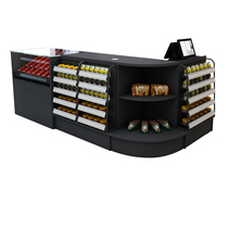 Convenience store cash register tobacco and wine cabinet combination snack shop smoke hotel supermarket glass smoke cabinet integrated cash register counter
