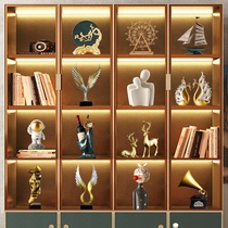 Porch wine cabinet decorations Nordic light luxury high-end home living room TV cabinet creative craft modern simplicity