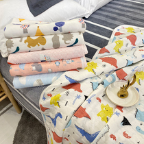 Rest assured into the baby-grade naked sleeping blanket~Out of Kou single Tsuen cotton multi-functional summer childrens quilt thin air-conditioned blanket
