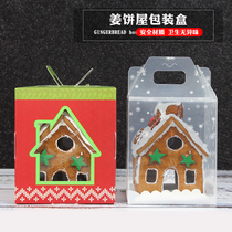  Christmas baking packaging gingerbread house box Chocolate house packaging box Transparent West point box portable box