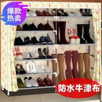 High quality simple non-woven shoe cabinet shoe rack special steel frame reinforced multi-layer assembly boots storage rack with-