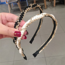 Hairband thin edge super fairy small incense wind high-grade socialite wind braided gold line braided fashion headband headdress woman