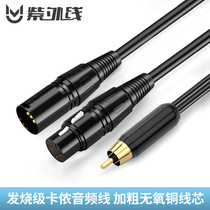 Ultraviolet cannon male and female to Lotus audio line adapter audio cable professional power amplifier cable mixer Kanon line