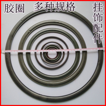 Round rubber ring-Heart-shaped round rubber ring-China knot hanging accessories-Dream catcher plastic ring Life tree ring