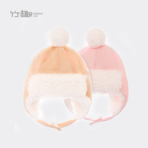 Baby hats autumn and winter newborns baby hats men and women children plus velvet padded warm cap 0-3-6 months