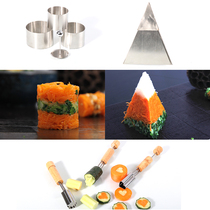 Triangle round cold dish styling Mold Hotel chef supplies restaurant creative dish tool Styler fruit and vegetable cut flower
