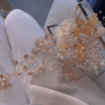 Pandoras box custom craft bouquet bride holding wedding Pearl Crystal eternal flower shooting props