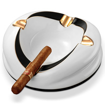 Cigar ashtray Ceramic European-style living room decoration large personality creative four-slot cigar smoke extinguisher