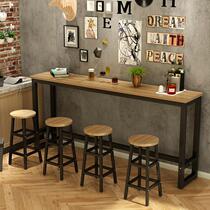 Bar table home creative wall bar stool high stool retro table fast food high foot living room high table in front of the window
