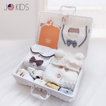 Special cabinet JO newborn autumn winter sweater male and female baby pure cotton khae suit gift box high-end gift giving gift