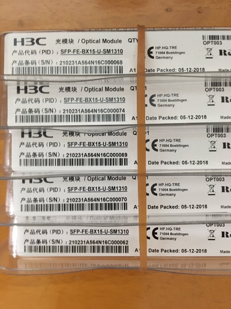 Hua 300M dual fiber optical module SFP-FE-BX15-U-SM1310 fiber optic module H3C155M 1310nm
