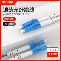 Tanghu 3 m LC-LC anti-rat armored optical fiber jumper single-mode double core pigtail custom length connector telecom grade (single-mode double core)