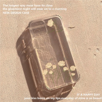 ins butterfly flower apply iPhone11 12promax mobile phone shell xs apple 13 transparent xsmax little fresh xr anti-fall 7 8 6plus full pack 1