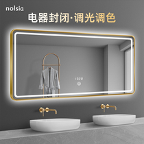 Smart bathroom mirror touch screen with light led light mirror anti-fog toilet wall Wall washbasin mirror light luxury can be customized
