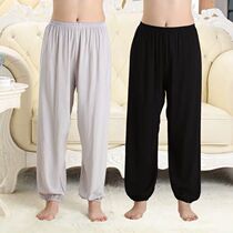 Male Women summer bloomers for adults and children thin morning exercises elderly Taiji loose artificial cotton adult children anti-mosquito pants