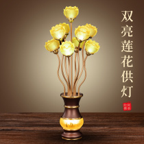 Colorful led Buddha lamp front Buddha lamp for the purpose of Guanyin lamp Temple seven-Product Nine-product thirteen-product lotus lamp