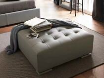 Nordic gray leather sofa stool long strip shoe stool bedroom square clothing store leather Pier cloakroom stool