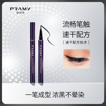 PRAMY Black Eyeliner Pen waterproof sweat-proof non-decolorizing thick black color rendering quick-drying