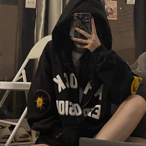 Autumn Winter Big Code Women Dress Winter Zipper Sleeves Chapters Plus Suede Warm Cardiff Jacket Expats Slim Tide Kangaroo With Cap Sweatshirt