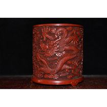 Old Collection of Lacquer Dragon Pen Holder-AD01635