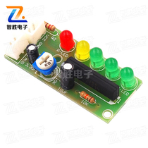 Audio level led indicator circuit electronic diy making PCB board kit parts