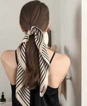 More beautiful in kind ~ New retro sunscreen small silk scarf professional versatile small square scarf headscarf female decorative scarf hair band