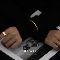 Korean fashion new simple twist flower fine bracelet female kgold temperament niche cold wind I net red same bracelet