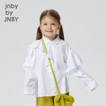 Jiangnan Commoner Childrens clothing Spring and summer discount girls children fun design cute long sleeve shirt 1J7100220