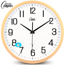  Kangba silk silent living room smart radio clock creative fashion wall clock Modern clock Simple clock automatic timing