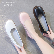 Flat sole shoes womens 2021 New Korean version of gray soled white shoes round head womens shoes shallow non-slip casual shoes women