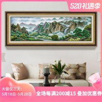 KS Cross Embroidered Thousands of Mountain Ravines New Living Room Bedroom Landscape Series Thread Embroidered yourself embroidered