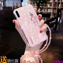 Huawei p30 mobile phone shell and steel chemical film huawei p3o protective sleeve p3o crystal sling hw p30 full bag edge creative anti-fall housing honor p30 personality Japan-ROK