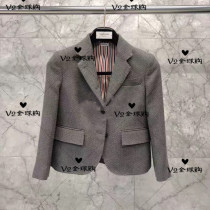 Japan 2019 Autumn Winter THOM BROWNE Tom Brown Weaving Suit Womens Jacket