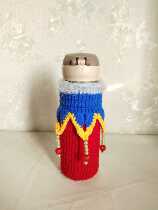 Hand-woven cup cover crossbody protective cover anti-scalding heat insulation universal cupboard creative cup set palace roll bead curtain system