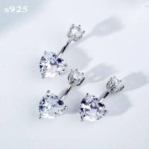 925 sterling silver hypoallergenic umbilical nail European and American fashion sexy umbilical ring goddess belly eye piercing navel ring belly nail jewelry
