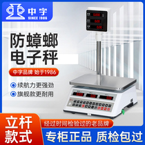 Guangzhou Zhongxing Zhongzi brand electronic scale commercial small pole 30 kg scale waterproof pound called aquatic seafood called