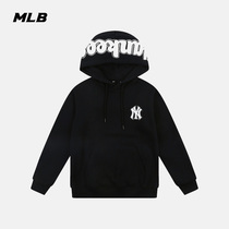 MLB official mens and womens sweater NY hooded loose and velvet printing sports leisure trend autumn and winter New HD52