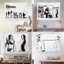 Cartoon anime one piece background cloth Wall cloth Room bedside Dormitory decoration hanging cloth ins personality tapestry